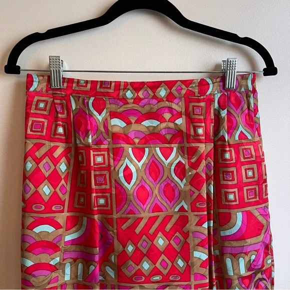 Vintage Anne Crimmins UMI Collection 100% Silk Geometric Skirt Set Suit Jacket 8 - Picture 9 of 15